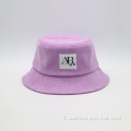 Cappello a velluto viola a velluto all'ingrosso